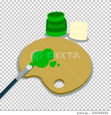 Ilration Of Acrylic Paint Palette