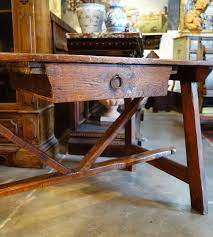 Primitive Rustic Old Fir Refectory Desk