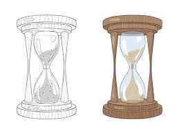 Color Hourglass Vector Ilration