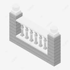 Stone Fence Vector Hd Images White