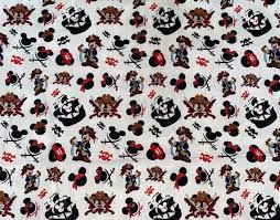 Mickey Mouse Pirate Fabric 100 Cotton