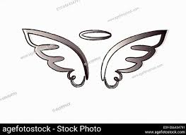 Angel Wings Icon Logo Vector Stock