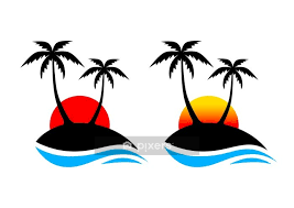 Wall Decal Palm Tree Icon Pixers Net Au