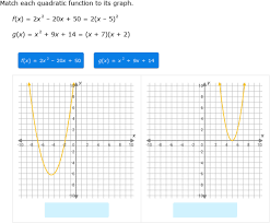 Use Zeros To Match Quadratic Functions