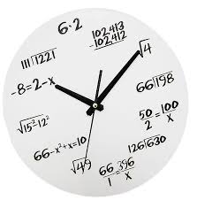 Math Formula Mark Wall Clock