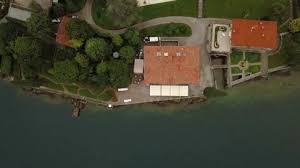 Lake Resort Aerial Stock Footage
