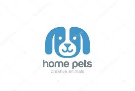 Funny Dog Logo Design Stock Vector By