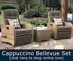 Bellevue Reclining Rattan Bistro Sets