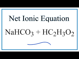 Net Ionic Equation For Nahco3 Hc2h3o2