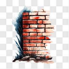 Partially Torn Down Brick Wall Png