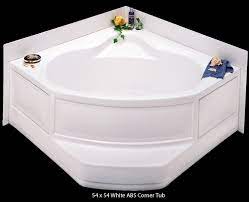 Better Bath White Abs Corner Tub Right