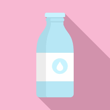 Milk Glass Bottle Vector Icon