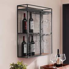 Black Metal Wall Mount Shelf