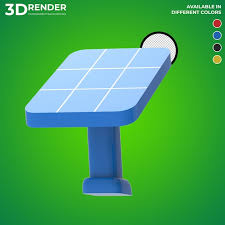 3d Render Object Icon Solar Panel