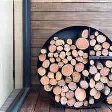 Round Firewood Storage Milkcan
