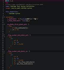 sublime syntax highlighting and a lot