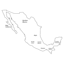 Mexico Map Icon Vector Ilration