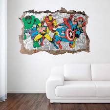 Wall Sticker Hole Classic Avengers