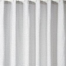 Stitch White Black Shower Curtain