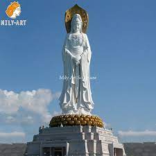 Beautiful White Marble Guanyin Statue