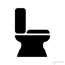 Toilet Seat Bidet Sign Vector