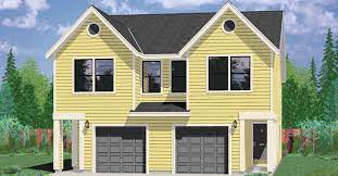 Narrow Lot Duplex House Plans 16 Ft