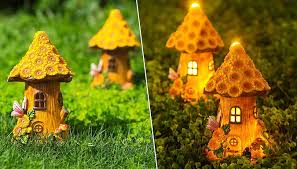 Mini Solar Fairy Tree House Garden Light