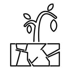 Icono De Contorno Puerta Jardinería