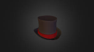 top hat free 3d model by