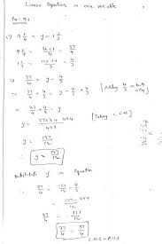 Linear Equation In One Variable Rd
