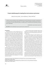 pdf proton radiotherapy for treating