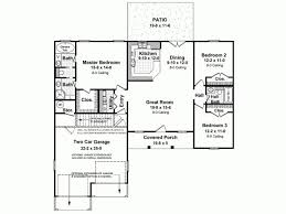 Country House Plan With 1400 Square