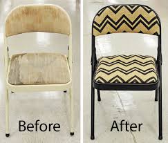 Folding Metal Chair Makeover