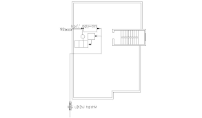 Simple Terrace Floor Plan Drawing Cadbull