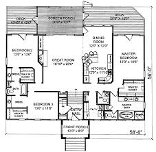 One Level Low Country House Plan