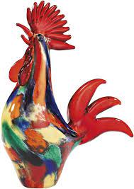 Bianyq Murano Style Art Glass Rooster