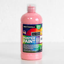 Pink Poster Paint 500ml Bottle 0 5l