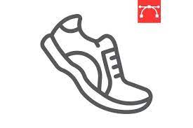 Running Shoes Line Icon Graphic By Fox