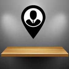 Location Pin Business Icon Wall Decal