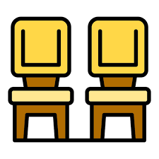 Garden Chairs Icon Outline Vector Chair