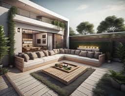 Modern House Terrace Design Equipped