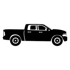 Pickup Truck Vector Art Icons And