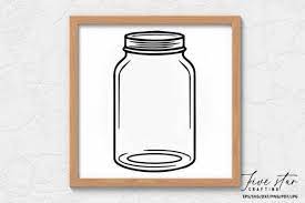 Mason Jar Svg Clip Art Graphic By Five