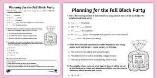 Fall Block Party Planning Fall Season