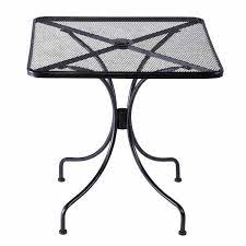 Square Mesh Wrought Iron Patio Table