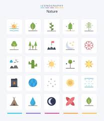 Nature Icon Vectors Ilrations For