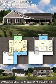 Plan 135090gra Country Ranch Plan With