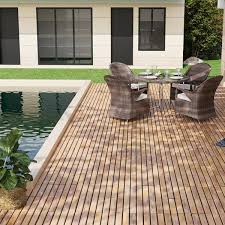 Btmway 1 Ft X 1 Ft Acacia Wood