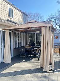Easy Gazebo Curtain Solution