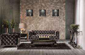 Milani Gray Living Room Contemporary